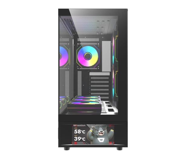 DarkFlash DS950V Black With Display + 6 Fans - 1526234 - zdjęcie 3